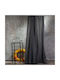 Melinen Jacquard Fabric Shower Curtain 180x200cm Anthracite