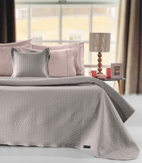 Guy Laroche Divine Set Coverlet Single Microfiber Taupe 160x240cm 2pcs
