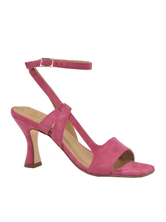 Paola Ferri Leather Sandals Pink