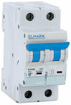 Elmark 2-Poles Automatic Circuit Breaker 50A 41212C