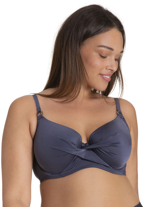 Calabasas Bikini Σουτιέν με Ενίσχυση Γκρι