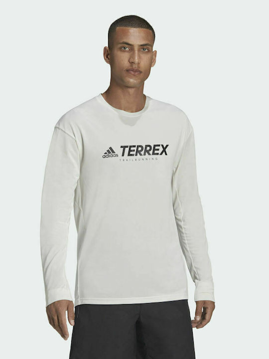 Adidas Terrex Ανδρική Μπλούζα Μακρυμάνικη Λευκή