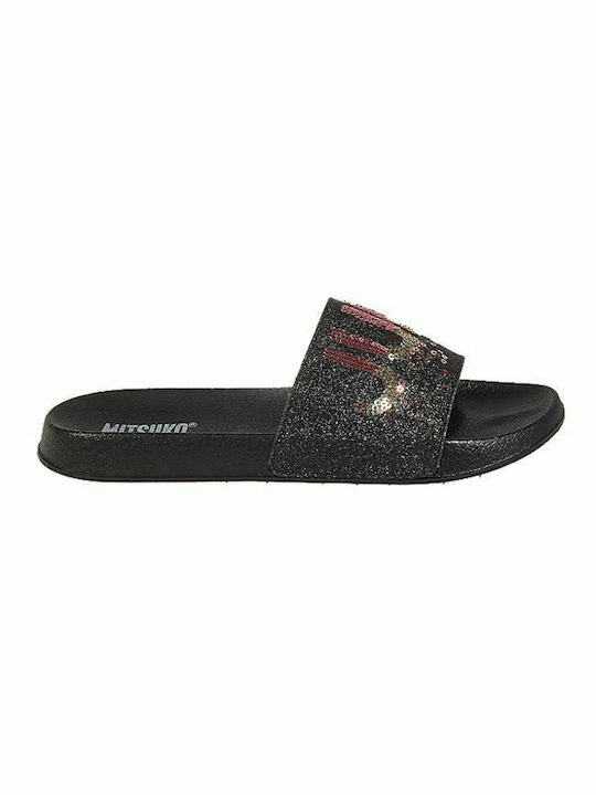 Mitsuko Frauen Flip Flops in Schwarz Farbe