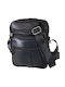 MOJO L451 Leder Schwarze Schultertasche