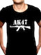 AK-47 T-shirt Schwarz Baumwolle