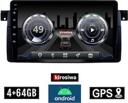 Kirosiwa Auto-Audiosystem für BMW Serie 3 (E46) / Serie 3 / M3 E46 1998-2005 mit Bluetooth, USB, GPS