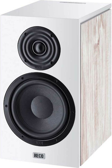Heco Aurora 300 D1348012 Pair of Hi-Fi Speakers Bookself 80W 2 No of Drivers W19.5xD31.5xH35.7cm. White