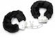 IntoYou Furry Metal Hand Cuffs Χειροπέδες Black