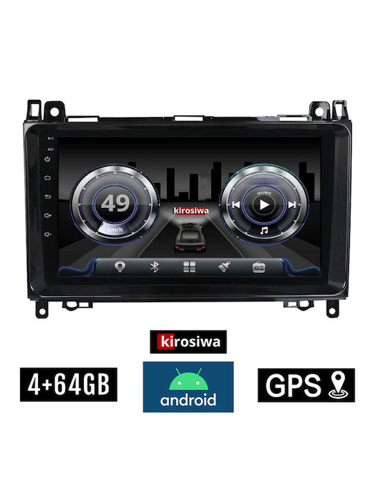 Kirosiwa Car Audio System for Mercedes-Benz A Class (W169) 2004-2012 (Bluetooth/USB/AUX/WiFi/GPS) with Touch Screen 9"