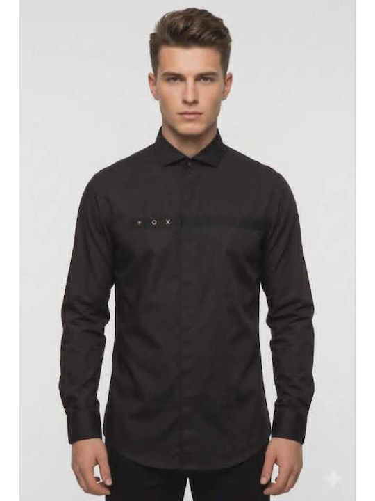 Stefan Fashion Μακρυμάνικo Πουκάμισο σε Στενή Γ...