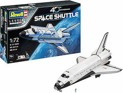 Revell Space Shuttle 40th. Anniversary Modeling Figure Spacecraft 111 Pieces in Scale 1:72 with Glue and Paints 48.9x36cm.