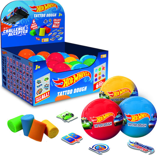 Lisciani Giochi Plasticine Hot Wheels Tattoo Game Set for 3+ Years (Various Designs) 1pc