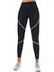 Shimmer Highlight Training Γυναικείο Cropped Κολάν Ψηλόμεσο Μαύρο