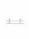 Tekno-Tel 455.LM004 Wall Mounted Bathroom Shelf Inox 25x11x7cm Silver