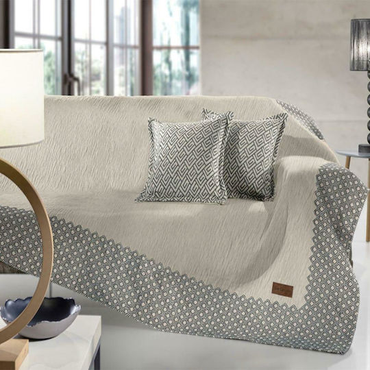 Guy Laroche Ριχτάρι Τριθέσιου Καναπέ Δύο 'Οψεων Zircon 180x300εκ. Grey