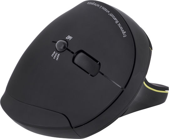 Port Designs 900706-BT Ασύρματο Εργονομικό Bluetooth Ποντίκι Μαύρο