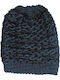 Beanie Unisex Beanie Knitted in Navy Blue color