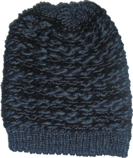 Beanie Unisex Beanie Knitted in Navy Blue color