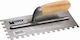 Maurer Metallic Tile Spatula Serrated 280x120mm with Wooden Handle with Tooth 10x10mm 87432