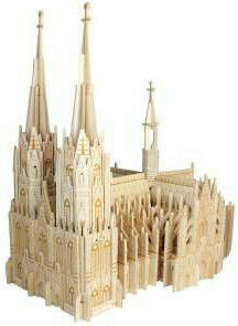 Anelixi Wooden Construction Toy Temple of Cologne for Children 8+ years old+ Years