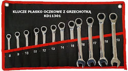 Kraft & Dele KD11301 Set Chei Poligonale Germane Cu Dimensiuni De La 8mm Până La 19mm 12 Bucăți