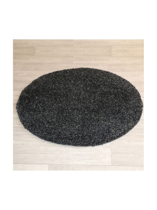 Rug 1500 Anthracite 100% Polypropylene D: 80 cm.