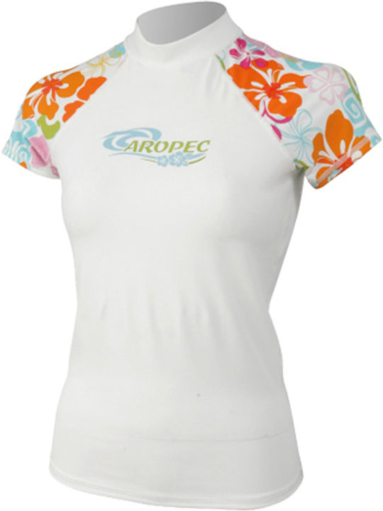Aropec UPF 50+ Women's Short Sleeve Sun Protection Shirt White