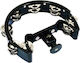 Dimavery D-TAMBB Black Plastic Hi-Hat Tambourine with Double Row Jingles