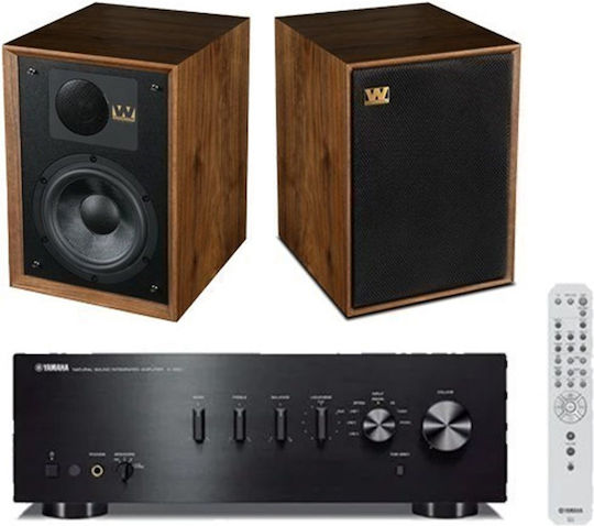 Yamaha Sistem audio 2 A-S501 Wharfedale Denton Bundle 120W cu Blu-Ray Player și Bluetooth Negru