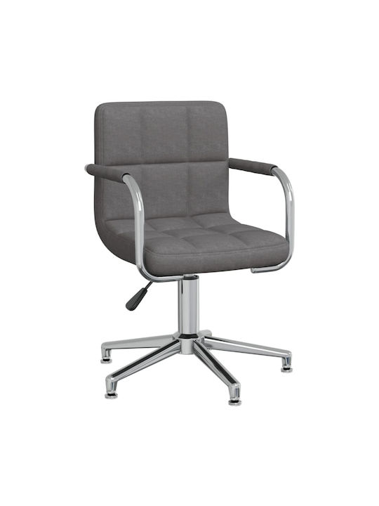 Office Chair with Fixed Arms Gray vidaXL