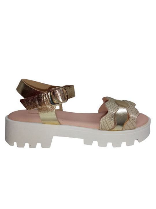 Yoshino Kinder Sandalen Gold