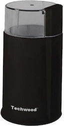 Techwood Râșniță electrică pentru cafea 160W cu capacitate de boabe 50gr Negru Techwood Râșniță electrică pentru cafea 160W cu capacitate de boabe 50gr Negru