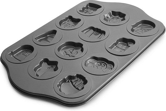 Ibili Backform Törtchen/Muffins Aluminium 12 Plätze 44x28cm 1cm