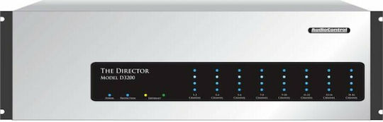 AudioControl The Director Model D3200 Commercial Power Amplifier 16 Channels 125W/4Ω 65W/8Ω 60W/100V Silver