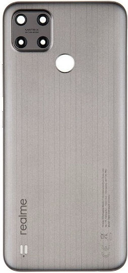 Realme Καπάκι Μπαταρίας Γκρι για Realme C25 (Service Pack)