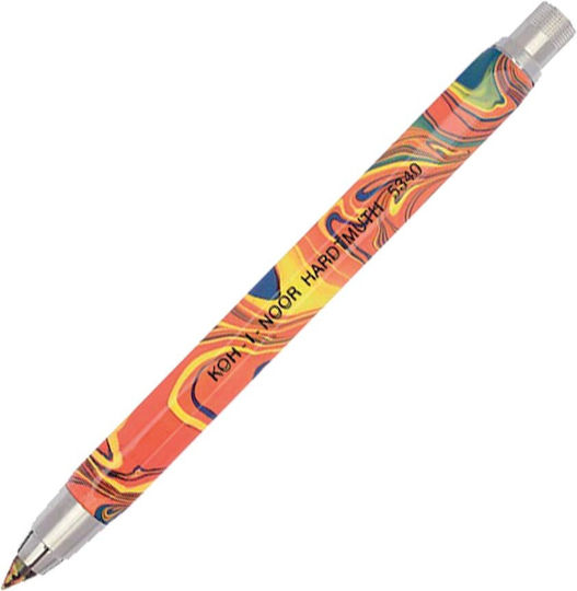Koh-I-Noor Metallic Mechanical Pencil for Drawing Metallic with Sharpener 1pcs Orange