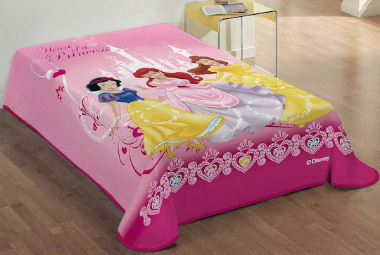 Disney Blanket Velvet Princess Pink 160x220cm