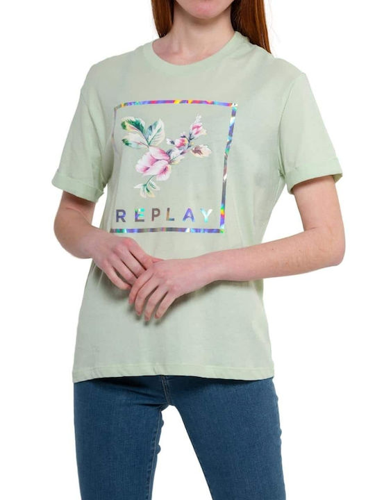 Replay Women's T-shirt Green