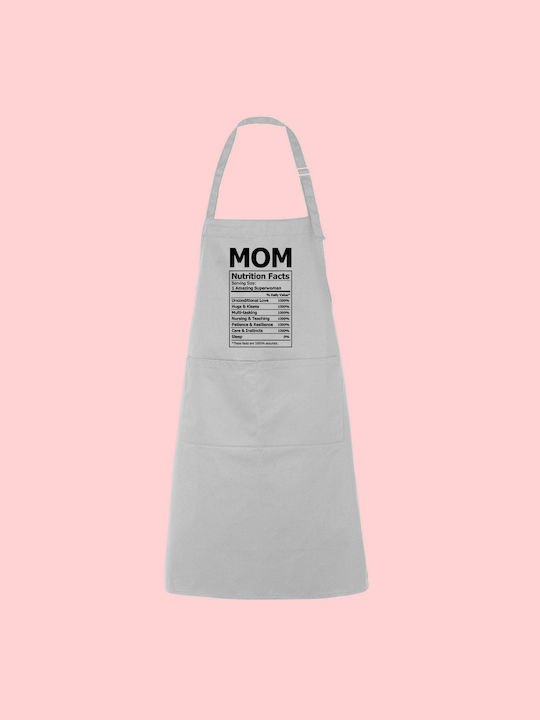 Apron for the mother "Mom nutrition facts"