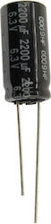 Panasonic Πυκνωτής Ηλεκτρολυτικός 2200μF 6.3V