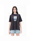 Emerson Women's Athletic Oversized T-shirt Black