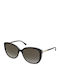 Jimmy Choo Women's Sunglasses with Black Plastic Frame and Brown Gradient Lens ALY/F/S AE2/FQ