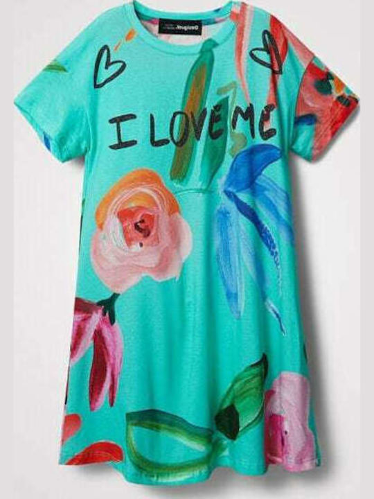 Desigual I Love Me Детска Рокля Къс ръкав Обикн...