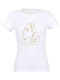 Women's white t-shirt Nymph #38 - White