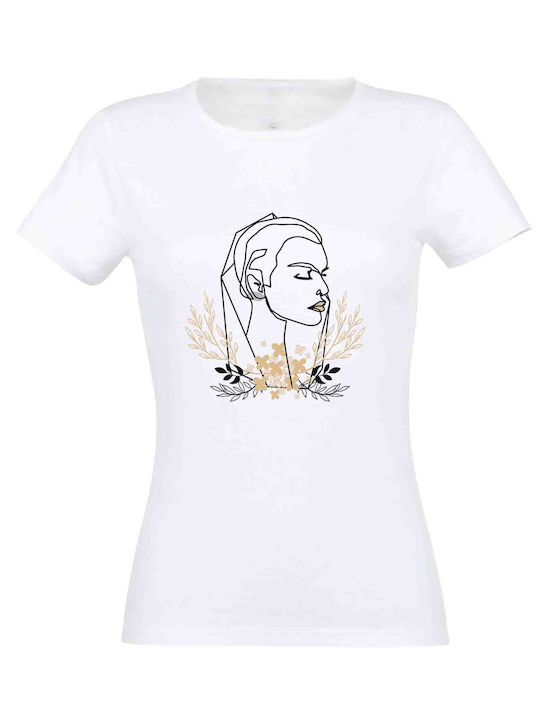 Women's white t-shirt Nymph #18 - White