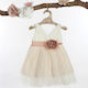 Lollipop Celebrations Ivor - Sapio Milo Baptism Clothing Set with Dress , Hair Accessories & Cardigan made of Lace 3pcs