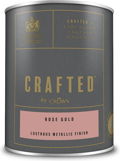Crown Χρώμα 1.25lt Ροζ Χρυσό Ματ