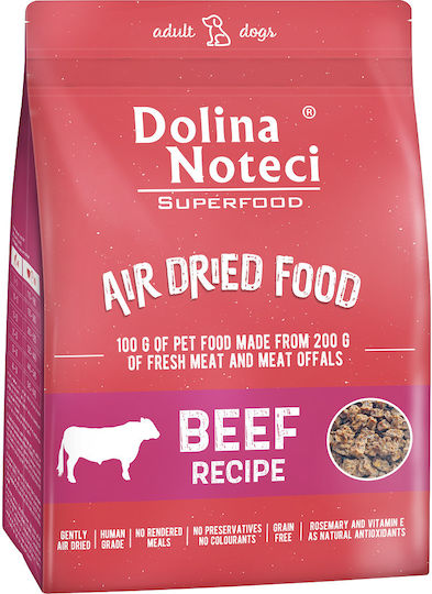 Dolina Noteci Superfood Air Dried 1kg Trockenfutter für erwachsene Hunde mit Rindfleisch