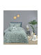 Das Home Sheet Set Single Cotton Grey-Ecroy-Blue 170x250cm 3pcs