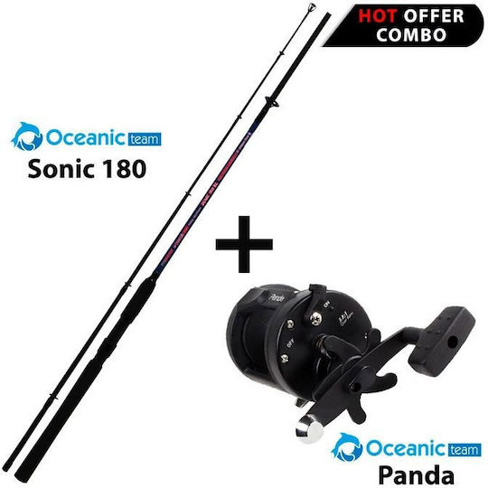 Oceanic Sonic 180 Καλάμι Ψαρέματος για Συρτή / Καθετή 1.8m με Μηχανισμό 135-gr